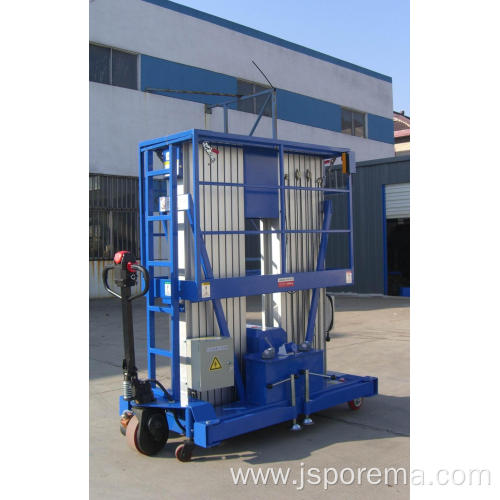 single mast hydraulic goods lift